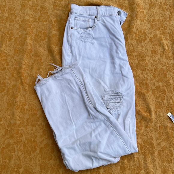 PAC Sun High Rise Straight White Denim: Size 8 - Picture 1 of 9